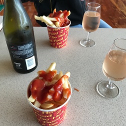Wine and fries